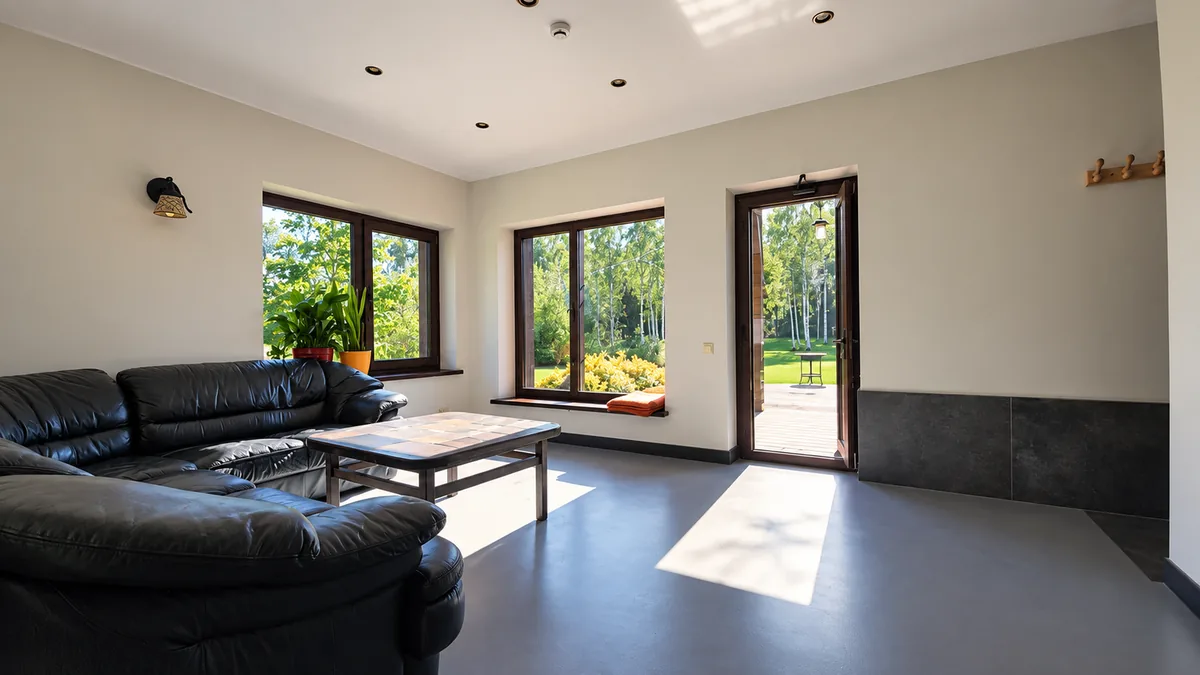 The lounge by the sauna
